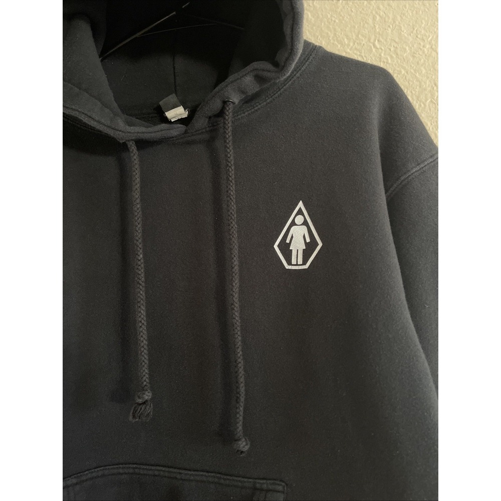 Volcom Girl Skateboard Collab‎ Black Hoodie Men's M - Picture 3 of 11
